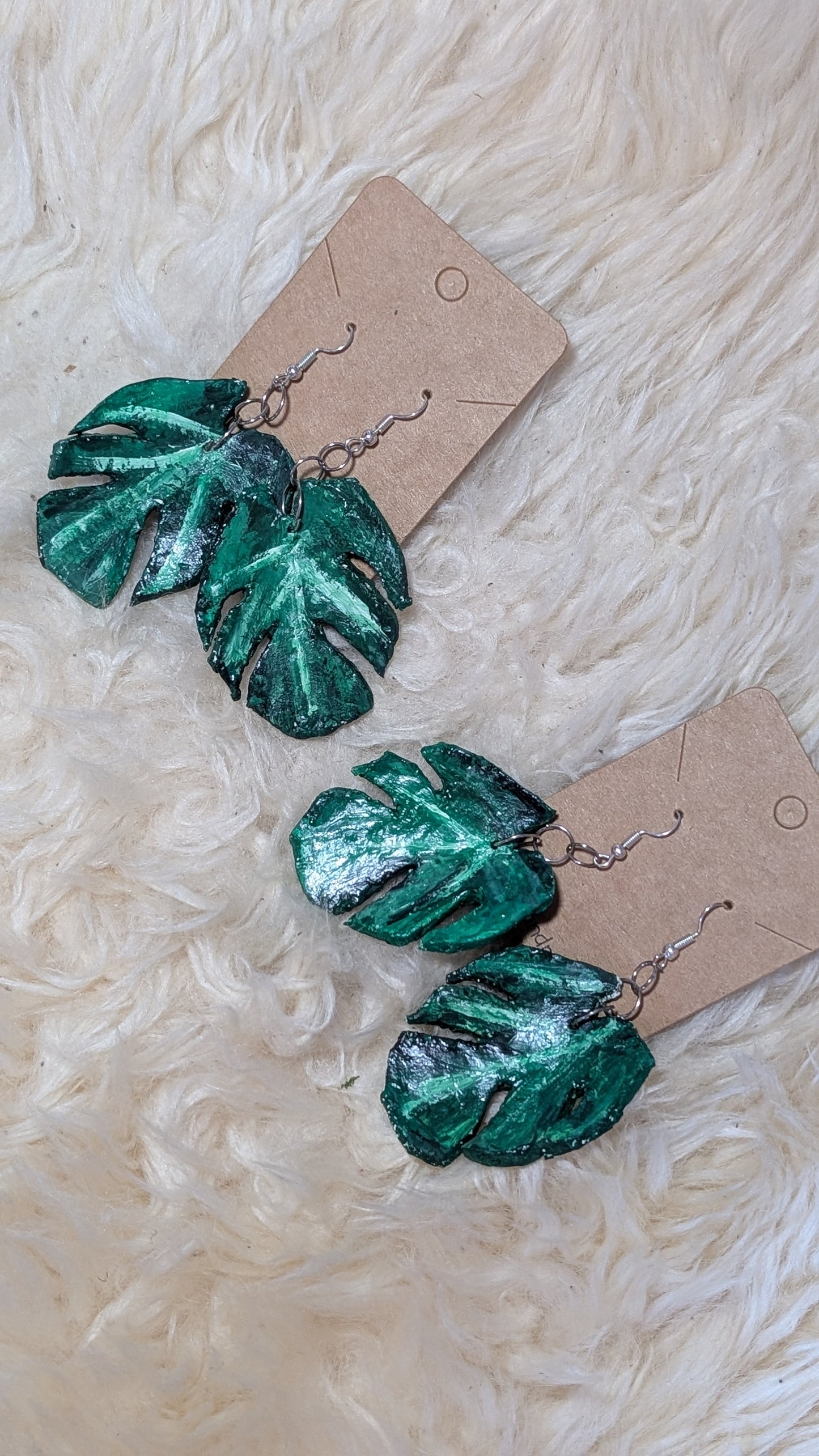 Monstera Blätter ohrringe